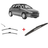 Cumpara ieftin Set 3 stergatoare PEUGEOT 206 Hatchback (2A/C) 1998 - 2012, parbriz si luneta, Valeo Silencio