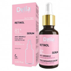 Ser Anti-Rid pentru Fata si Decolteu Delia Cosmetics, cu Retinol, 30