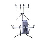 Rod Pod Pescuit 4 Posturi Baracuda, Senzori Digitali, Swingere LED, Aluminiu, Ajustabil, Geanta Transport