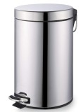 Cumpara ieftin Cos de gunoi din otel inoxidabil, 12L, cu pedala, Bohmann