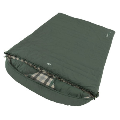 Outwell Sac de dormit dublu Camper Lux, verde pădure foto