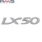 Emblema scris &bdquo;LX 50&rdquo; Vespa LX 50cc - montaj lateral