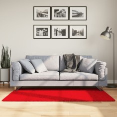 Covor &amp;bdquo;OVIEDO&amp;rdquo;, fire scurte, roșu, 80x150 cm foto