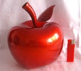 BIBELOU FIGURINA MAR DECORATIV DIN METAL CU VOPSEA METALIZATA / SIDEFATA 20 CM