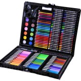Trusa de colorat compartimentata, 150 de elemente, creioane colorate, aquarele, creioane cerate, accesorii, Jokomisiada, ZA3889