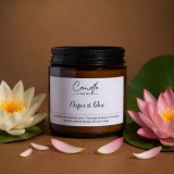 Nufăr și Lotus lum&acirc;nare parfumată din ceară naturală de soia