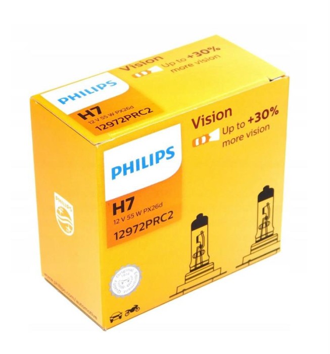 Set becuri H7 55W +30% Philips 35502 12972PRC2