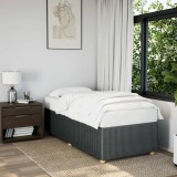 VidaXL Cadru de pat fără saltea, gri &icirc;nchis, 80x200 cm, textil
