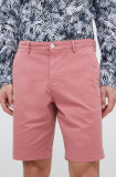 BOSS pantaloni scurți bărbați, culoarea roz 50487993
