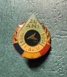 Insigna comemorativa aviatie Romania 1964 1984 I Av U Aviatie Utilitara