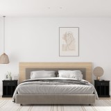 Gossi noptiere, 2 buc., negru, 40x35x50 cm