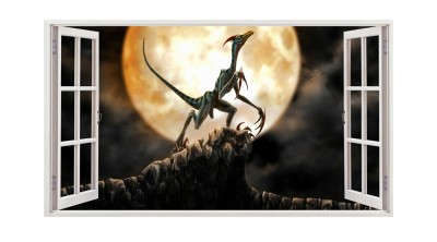 Sticker decorativ cu Dinozauri, 85 cm, 4239ST foto