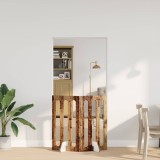 vidaXL Țarc pliabil pentru animale de companie 2 pcs Lemn de stejar 8005985