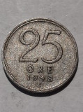25 &ouml;re 1948 argint Suedia, Europa
