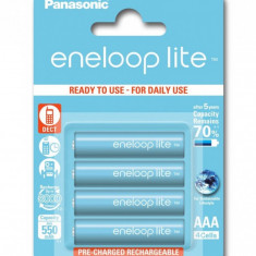 Acumulatori Panasonic Eneloop Lite AAA R3 550mAh 1,2V Ni-MH BK-4LCCE/4BE set 4 buc.