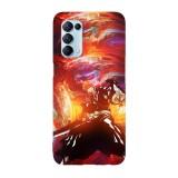 Husa compatibila cu Oppo A55, Viceversa, model Blut Vene Bleach, Silicon, TPU, Transparent, Carcasa