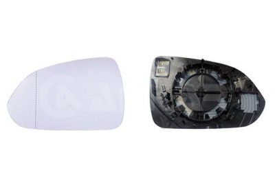 Geam oglinda exterioara cu suport fixare Kia Stonic, 09.2017-, partea Stanga, incalzit; sticla asferica; geam cromat, Aftermarket foto