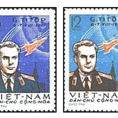 Vietnam Nord 1961 - German Titov, cosmonautica, serie neuzata