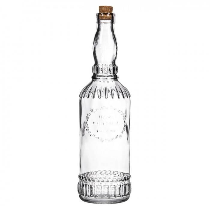Sticlă Apă, Home Fantasy, Capac Plută, Capacitate 720ml, Transparent