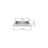 FATON 32W LED BACKLIGHT Spot tip DOWNLIGHT 3000K