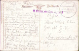 CP75 Carte poștală germană, 1918, Deutsche Feldpost și cu ștampilă 8 Komp. des Ers. Rgts. 3, Primul Război Mondial, Circulata, Printata