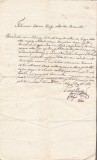 A3772N Cerere adresată către k k M Distrikt Commando Bistrița, 1850, dată la T&acirc;rgu Lăpuș, limba maghiară
