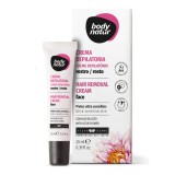 Crema depilatoare pentru fata cu aplicator de precizie, Floare de Lotus, 20 ml, Body Natur