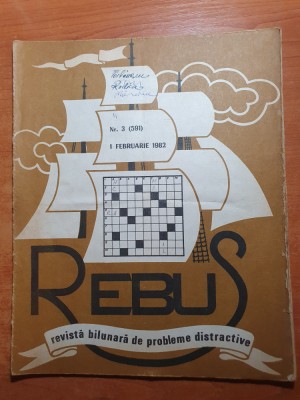 revista rebus 1 februarie 1982 foto