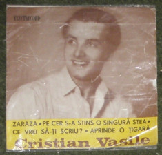 vinyl Cristian Vasile ?? Zaraza,Pe Cer S-a Stins O Singura Stea ,cop G+/disc VG foto