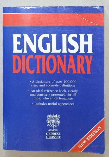 ENGLISH DICTIONARY , OVER 100.000 DEFINITIONS , 2005