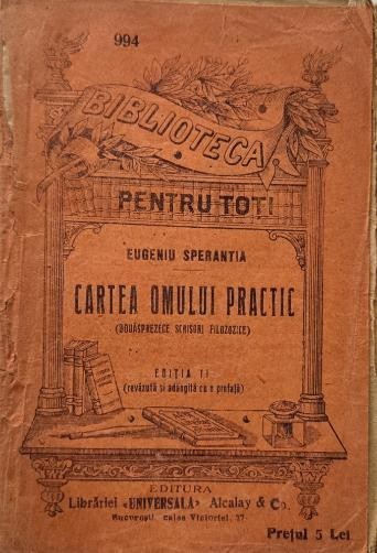 Cartea omului practic (Douasprezece scrisori filozofice) - Eugeniu Sperantia
