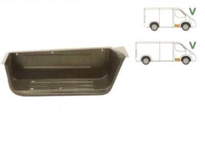 Treapta usa Ford Transit (Ve6) 10.1986-01.2000, Transit (Ve64) 01.1992-09.2000, Transit (Ve83) 06.1986-07.2000 , partea Fata Dreapta, Mare, foto
