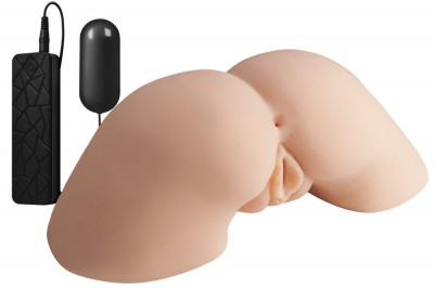 Masturbator 2-in-1 Vagin + Anus Cu Vibratii XXX To-Go I foto