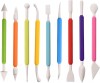 Set 9 Instrumente de modelat pentru cofetarie, Multicolor, 17 cm, 369COF