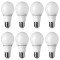 Set 8 becuri LED 15W (90W), E27, lumina rece (6000K), 1320 lm