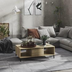 vidaXL Măsuță de cafea, stejar sonoma, 103,5x60x35 cm, lemn prelucrat 806025