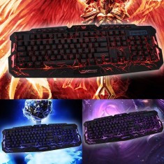 Tastatura PC Gaming USB Wired Multimedia 3 culori