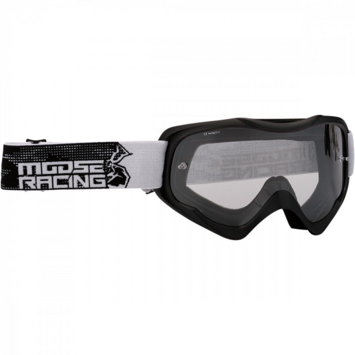 Ochelari atv/cross Moose Racing Qualifier Agroid culoare Negru/Alb Cod Produs: MX_NEW 26012653PE