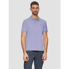 s.Oliver Tricou polo barbati, din bumbac cu croiala Regular Fit, logo, Lila, S