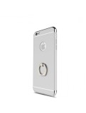 Husa iPhone 7 Plus MyStyle Elegance Luxury 3in1 Ring Argintie, Protectie Soc, Praf, Zgarieturi, Carcasa