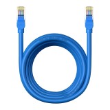 PATCH CORD UTP Baseus Cat6, fire din cupru, round cable, viteza maxima 1 Gbps, PVC, 5m, albastru &quot;B00133204311-04&quot; (timbru verde 0.08 lei) - 693217263
