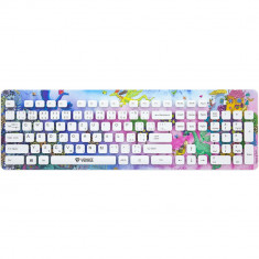 Yenkee, Fantasy, Tastatura USB cu Fir, Roz foto