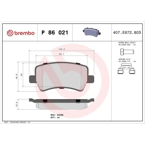Placute frana Land Rover Range Rover Evoque (L538), Range Rover Evoque Cabriolet (L538), Range Rover Evoque Van (L538); Volvo S60 2 (134), S60 2 Cros