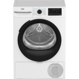 Uscator de rufe Beko BM3T41233WBEU, Pompa de caldura, 11 kg, Clasa D, 15 programe, Digital Display, Alb