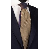 Cravată mătase cu nod &icirc;n contrast N2546, model unicat