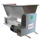 Eno 15 inox, zdrobitor desciorchinator struguri, cu motor, Enoitalia, cuva si carcasa inox, cuva cu snec, motor 0,75kW, productivitate 1600-1800 kg/h,
