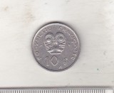 bnk mnd Polinezia Polinesia franceza 10 franci 1967