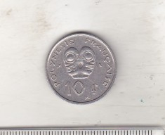 bnk mnd Polinezia Polinesia franceza 10 franci 1967 foto