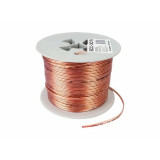 Cablu boxe AURA SCC 3076, Metru Liniar / Rola 100m, 2x0.75mm&sup2; (18AWG), 0725657455767
