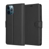 Husa pentru Apple iPhone 12 Pro Max, Techsuit, Leather Folio, Neagra